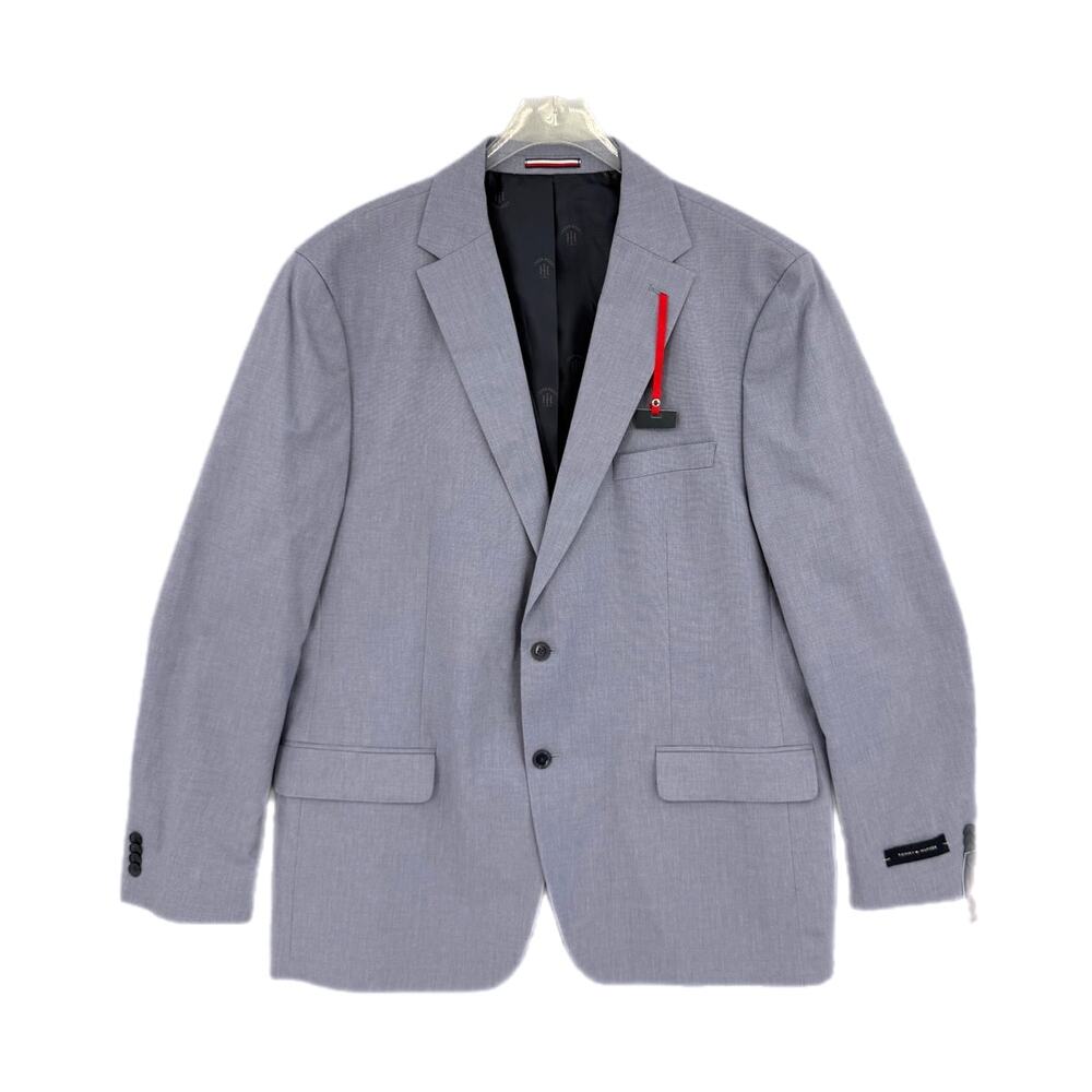 Tommy Hilfiger NWT 48L Lannister Blue Chambray Cotton Blend Sports Coat Blazer